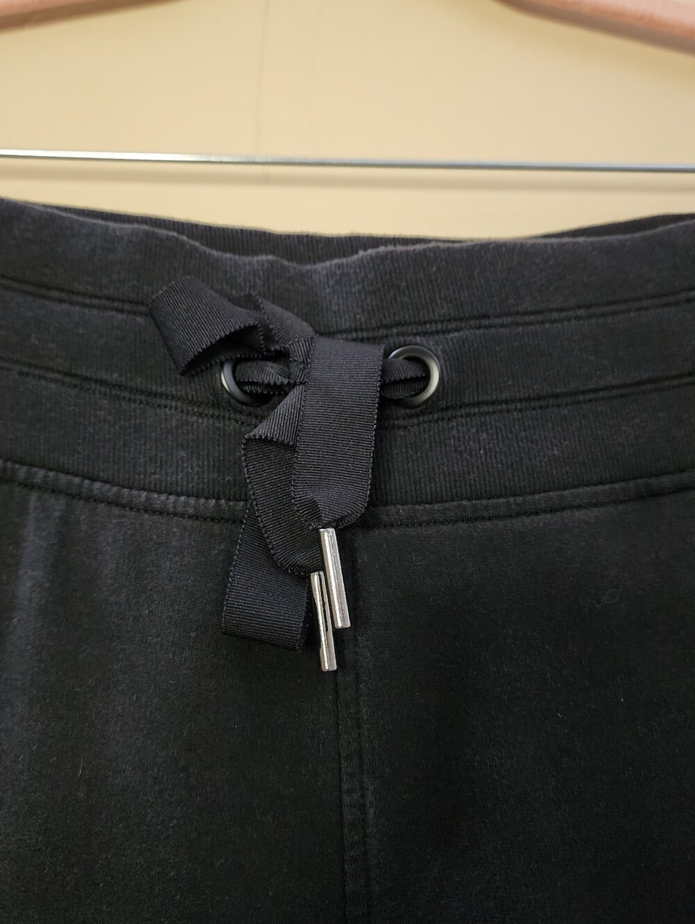 Athleta Black Wide Leg Crop Drawstring Travel Pants Sweatpants XL/Tall - Picture 10 of 16